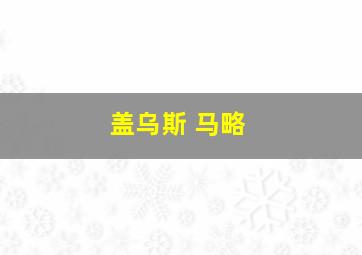 盖乌斯 马略